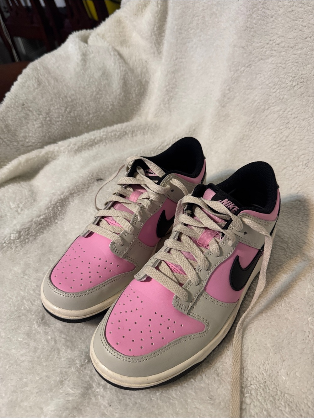 Nike Women’s Low-Top Sneakers in Pink, Gray and Black